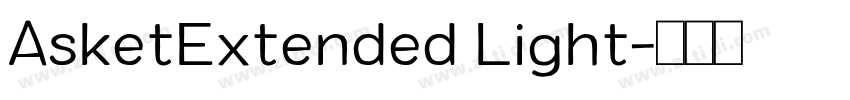 AsketExtended Light字体转换